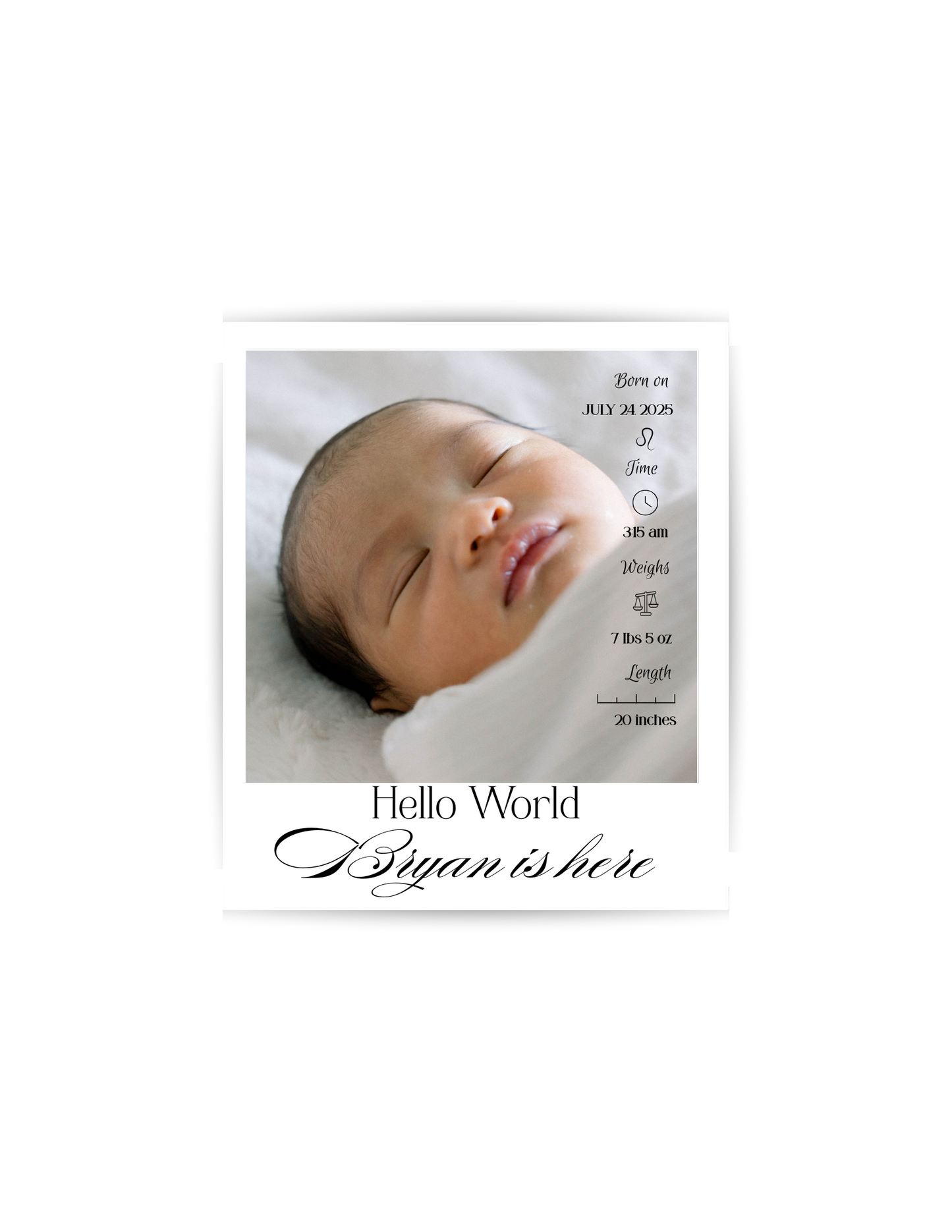 Baby Announcement Magnets