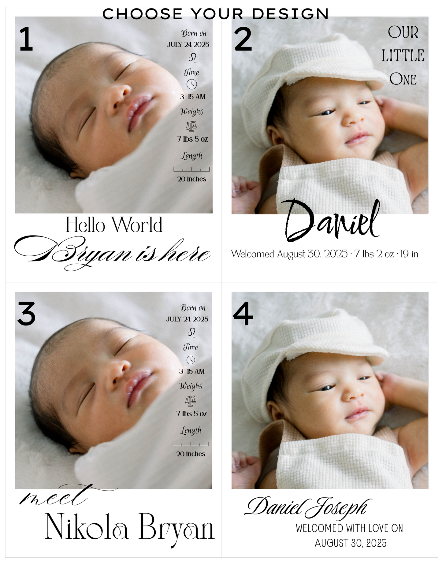 Baby Announcement Magnets