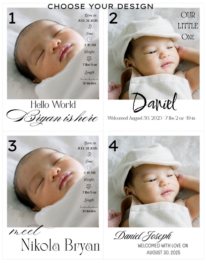 Baby Announcement Magnets