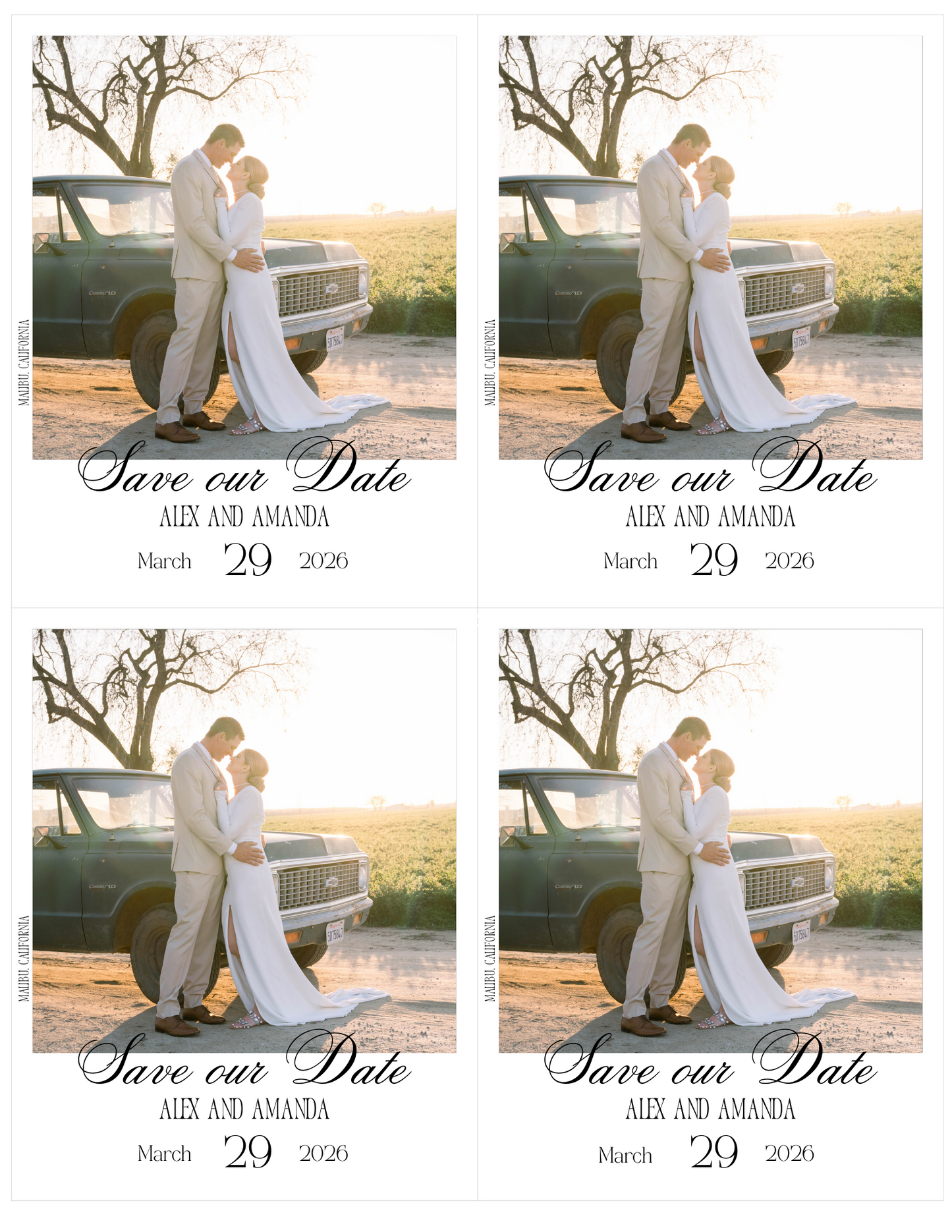 Save The Date Magnets