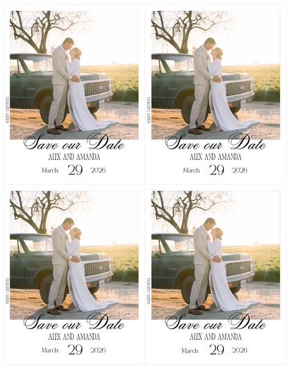 Save The Date Magnets
